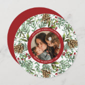 Carte ronde photo Noël Chercher (Devant / Derrière)