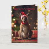 Carte "Roo-dolph's Holiday Hop : A Festive Wonderland" (Fleur jaune)