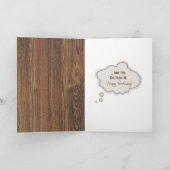 Carte Rooster 80e Humour d'anniversaire (Intérieur)