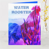 CARTE ROOSTER D'EAU (Fleur jaune)