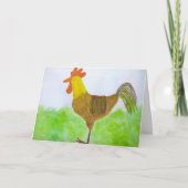 Carte Rooster ~ DeColores Card (Devant)