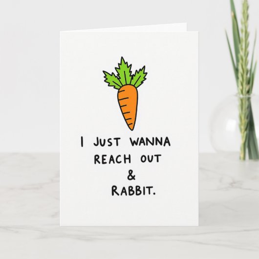 Carte Root Vegetable Funny Friend Card (Devant)