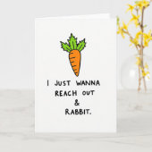 Carte Root Vegetable Funny Friend Card (Fleur jaune)