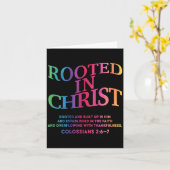 Carte Rooted In Christ Is King Christian Jesus God Son S (Fleur jaune)