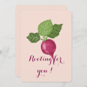 Carte Rooting for you encouragement Card (Devant / Derrière)