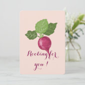 Carte Rooting for you encouragement Card (Debout devant)