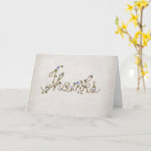 Carte Rope et Ivy Thanks (Fleur jaune)