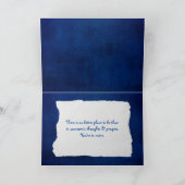 Carte Rope "hope" text on blue (Intérieur)