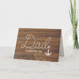 Carte Rope papa design sur teck