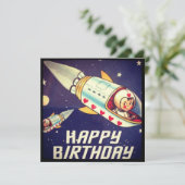 Carte Roquette d'anniversaire de Lover Boy (Debout devant)