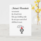 Carte Rorschach de la nature - Un joyeux poème d'anniver (Fleur jaune)