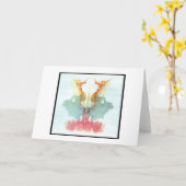 Carte Rorschach Inkblot 9.0 (Fleur jaune)