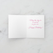 Carte Rosa Damascena, Joyeux anniversaire (Intérieur)