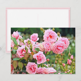 Carte Rosa Gene Boerner: Flat Card