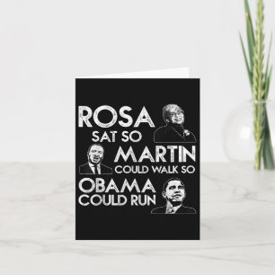 Carte Rosa Martin Obama Afrique-Amérique Noire M