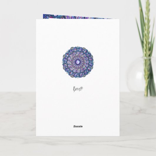 Carte Rosace bleue (Dos)