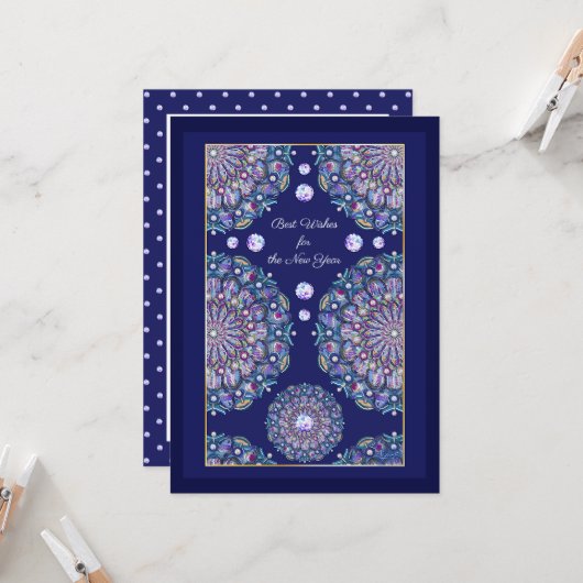 Carte Rosace bleue (Devant/Arrière en situation)