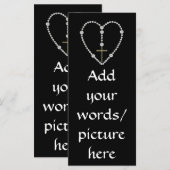 Carte Rosaire Diamond - Salut Marie Pleine de grâce (Devant / Derrière)