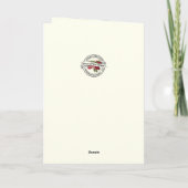 Carte Rosaire fleurie catholique prière de messe (Dos)