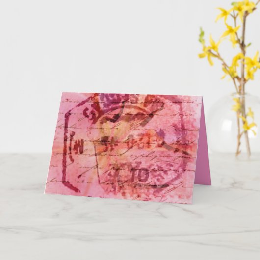 Carte Rose (Fleur jaune)