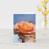 Carte rose (Fleur jaune)