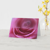 Carte rose (Fleur jaune)