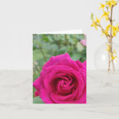 Carte rose (Fleur jaune)