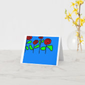 Carte Rose (Fleur jaune)