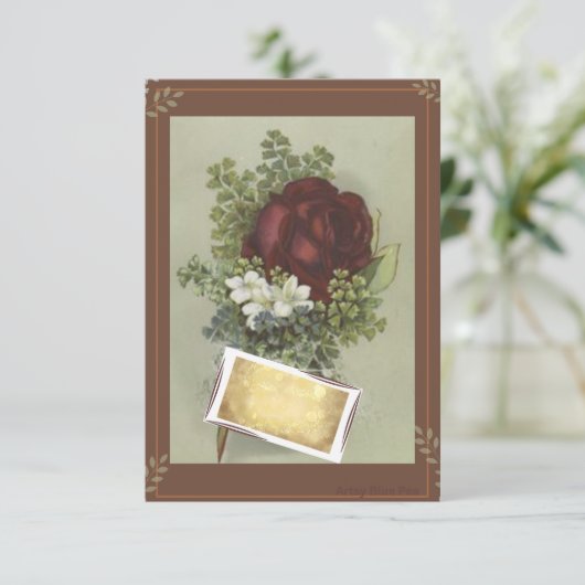 Carte Rose (Debout devant)