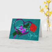 Carte Rose3 (Fleur jaune)