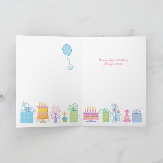 Carte rose 18e anniversaire (Intérieur)