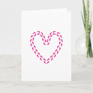 Carte rose 50 pieds d'amour