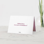 Carte rose 65e anniversaire (Dos)