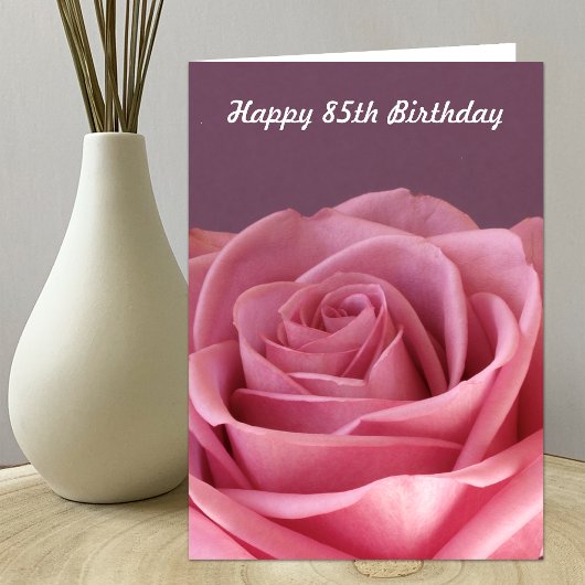 Carte Rose 85e anniversaire