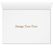 Carte Rose à la crème élégante (Intérieur Horizontal (Bas))