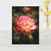 Carte Rose amical (Fleur jaune)