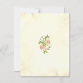 Carte Rose antique 4,25 x 5,5 RSVP 1 (Dos)