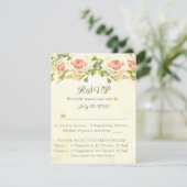 Carte Rose antique 4,25 x 5,5 RSVP 1 (Debout devant)