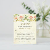Carte Rose antique 4,25 x 5,5 RSVP 2 (Debout devant)
