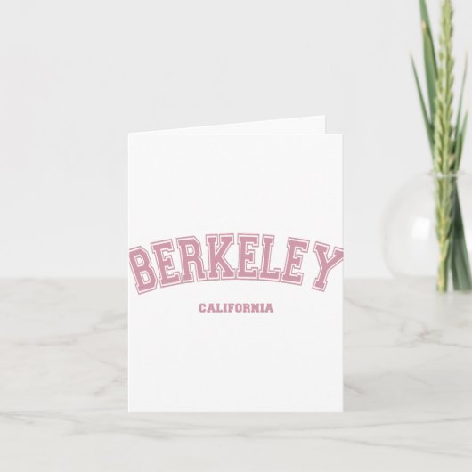 Carte Rose Berkeley California Ca Varsity Style Sur Berk (Devant)