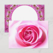 Carte Rose bienheureuse (Devant / Derrière)