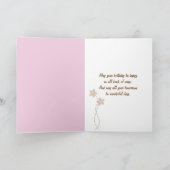 Carte Rose Birthday Roses pour grand-mère (Intérieur)