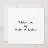 Carte Rose blanche (Dos)