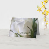 Carte Rose blanche (Fleur jaune)