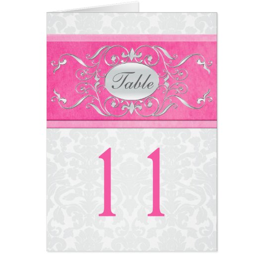 Carte rose, blanche, et grise de nombre de Tableau (Devant)