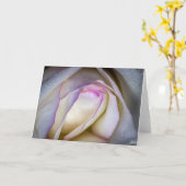 Carte Rose blanche et rose à la mâchoire (Fleur jaune)