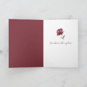Carte Rose blanche rouge Amour de douceur (Intérieur)