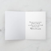 Carte Rose blanche sympathique (Intérieur)