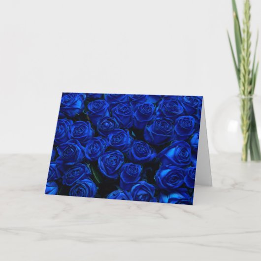 Carte Rose bleu (Devant)