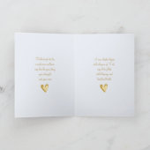 Carte Rose bleu baisé d'or (Intérieur)